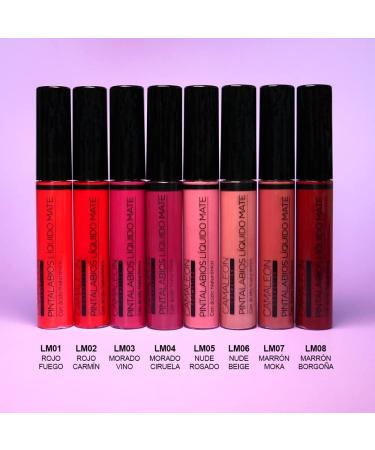  CAMALEON Camaleon Cosmetics - Matte Liquid Lipstick Carmine Red Permanent 16 Hour Vegan - Buy Online on GoSupps.com