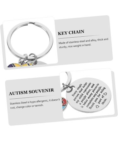 Shop Abaodam 2ST Key Pendant | Therapist Recognition & Teacher Therapy Keychain - Rustproof Heart-Shaped Puzzle Jewelry - Buy Online on GoSupps.com