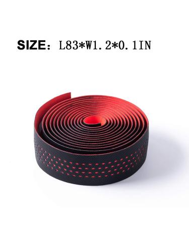 Jaswill Red EVA Bike Handlebar Tape | Road Bicycle Bar Wraps for Cycling Handlebars | 2 Rolls - Buy Online on GoSupps.com