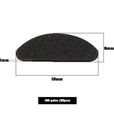 100 Pairs of Soft Sponge Nose Pads - Anti-Slip Glasses Cushions for Reading & Sunglasses - Self-Adhesive 1mm Thick Black - Buy Online on GoSupps.com