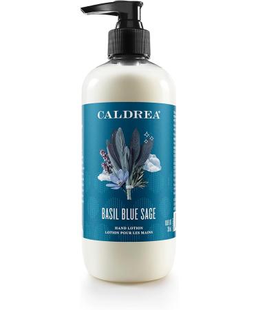 Caldrea Hand Lotion 10.8 oz - Shea Butter, Aloe Vera, Glycerin, Basil Blue Sage Scent - Moisturizing Formula for Dry Hands - Buy Online on GoSupps.com