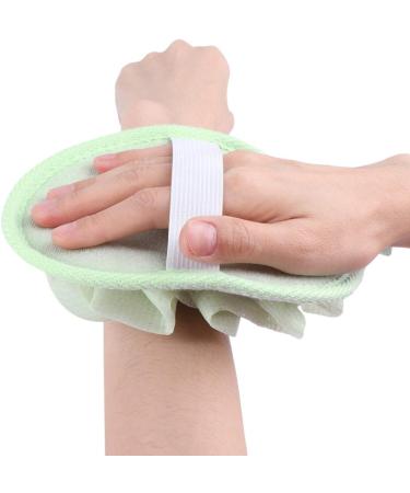 LEORX Loofah Sponge 6pcs Shower Pouf Exfoliating Mesh Bath Scrubber with Hand Strap - Buy Online on GoSupps.com