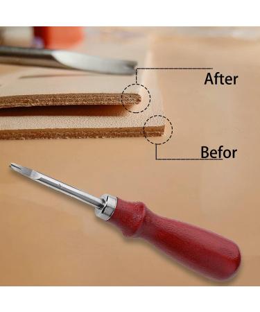 2-Piece Leather Edge Skiving Beveler Craft Tool Set - 1.0mm & 1.5mm Sizes - Leather Crafting Working Tools - 2+4 - Buy Online on GoSupps.com