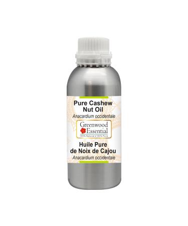 Greenwood essential natural cashew nut oil (anacardium occidentale) therapeutic quality for hair skin and aromatherapy 300ml (10 oz)
