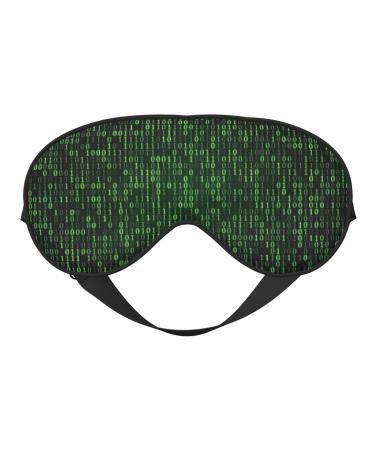 hacker era Print Night Blackout Eyeshade with Elastic Strap Fit Shift Work Nap Travel Relaxing