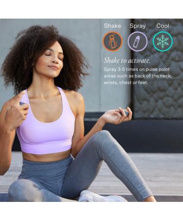 Cooling Body Spray with Cooling Menthol with Aromatherapy Scents to Help Cool Energize Concentrate and Relax (Relax - Lavender Vanilla) - Buy Online on GoSupps.com