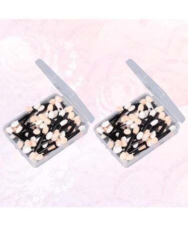 DOITOOL Eye Shadow Sponge Applicator 100 pcs Tools Eye Dual Sided Makeup Shadow Disposable Cosmetic Eyeshadow with Applicators Size 2 Black - Buy Online on GoSupps.com