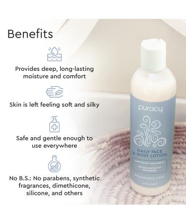 Puracy Organic Hand & Body Lotion Fragrance-Free 12 fl oz - Natural Moisturizer - Buy Online on GoSupps.com