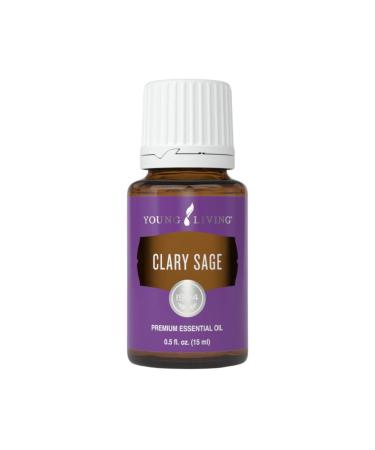 Young Living - Clary Sage Essential Oil 15 ml | Promotes Healthy-Looking Skin & Hair | Relaxation & Calming Herbal Aroma | Relief for Minor Skin Irritations | Women's Aromatherapy