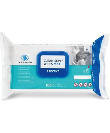 CLEANISEPT WIPES MAXI | Alcohol-Free Disinfectant Wipes | 100-Pack Flowpack | International Shipping Available - Buy Online on GoSupps.com