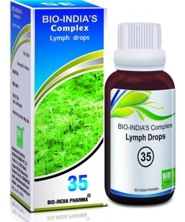 Bio India Lymph Drops (30ml) - Natural Relief for Swollen Lymph Nodes & Lymphoedema | Ujala Eye Drops Included - Buy Online on GoSupps.com