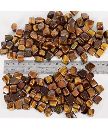 100g Tiger Eye Tumbled Stone Irregular polishing Natural Rock and Quartz Palm Bead chip Love for ChakraDecor Stone Crystal Reiki - Buy Online on GoSupps.com