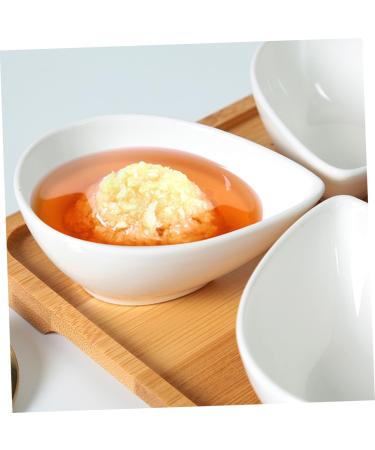 Zerodeko 10 Pcs Water Drop Seasoning Dish Condiment Server Mini Spice Containers Sauce Dipping Plate Sauce Holder Serving Dishes Ceramic Dipping Dish Household Dipping Sauce White 10X7.5CMx2pcs Whitex2pcs - Buy Online on GoSupps.com
