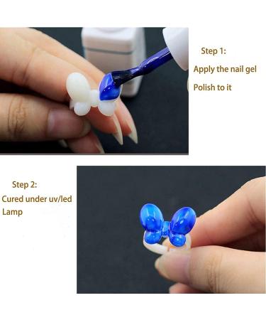 150 PCS Natural Color Butterfly Nail Swatch Sticks - Gel Nail Chart Ring for Manicure Tip, Nail Polish Display Tool - Buy Online on GoSupps.com