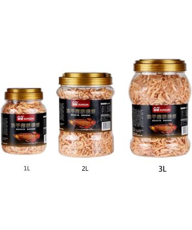 Frozen Dried Shrimp for Ornamental Fish Water Turtles Small Pets 1L 2.8L 3L Resealable Box - Buy Online on GoSupps.com
