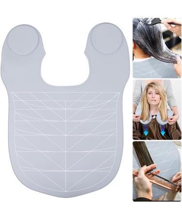 Kexpery Silicone Hair Cutting Guide Collar Waterproof Rubber Neck Wrap Neck Guard with Guidelines Salon Hairdressing Hair Cutting Pad for Hair Stylist (Grey) - Buy Online on GoSupps.com