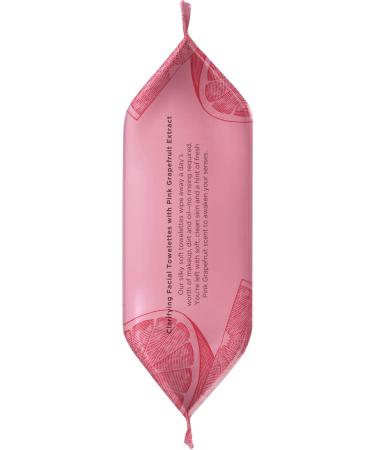 Burts Bees Pink Grapefruit Facial Cleanser Towelettes & Makeup Remover Wipes - 30 Count Pack - For All Skin Types - Made with Repurposed Cotton - Buy Online on GoSupps.com