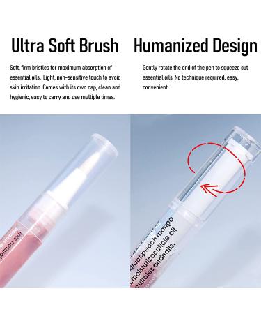 5Pcs Nail Cuticle Oil Pens - Mini Repair Care Kit for Damaged Nails - Hydrating Cuticle Revitalizer with Vitamin E - Moisturizing Growth Treatment - Buy Online on GoSupps.com