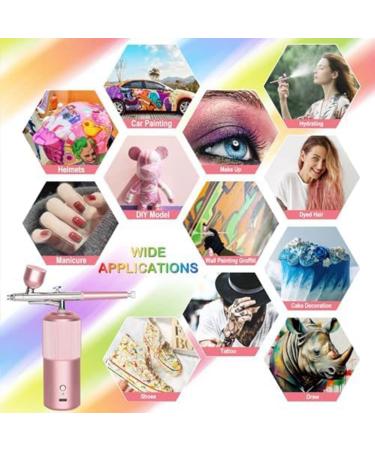 Kcvzitrds Airbrush Set - Automatic Metal Refillable Airbrush Pocket Compressor for Nail Decoration Cosmetics and Cake Decoration. - Buy Online on GoSupps.com
