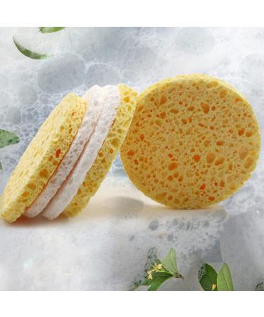 Beaupretty 60pcs Wood Pulp Sponge Puff - Round Facial Sponges for Makeup Removal & Pore Cleaning | Cellulose Cotton Pads for Face Massage - Buy Online on GoSupps.com