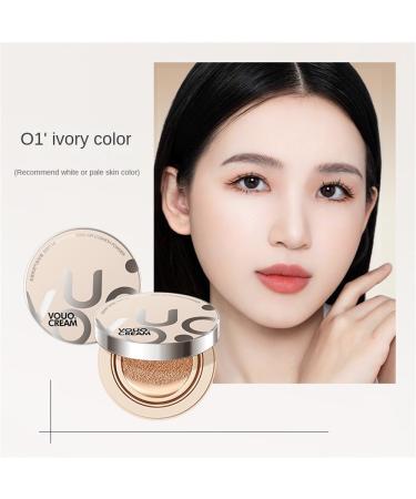 Air Cushion Foundation Cream Waterproof Oil Control Liquid Foundation Concealer Lasting Light Creamy Air Cushion Makeup (Style A) 0.51 g (Pack of 300) Style - Buy Online on GoSupps.com