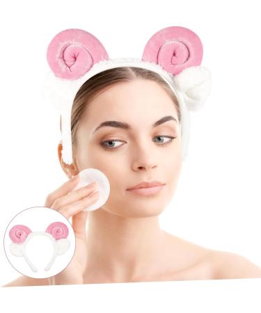 MUSISALY Headdress Head Bands Headbands Dress for Zoo Animal Headband Sheep Hair Band Christmas Head Bopper Hair Accessories for Spa Headband Wool Hat Man Fluffy 25.00X20.00X2.00CM Pink - Buy Online on GoSupps.com