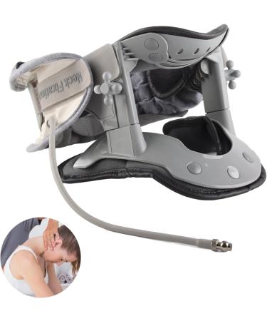 Cervical Spine Traction Device - Inflatable Neck Pain Relief & Adjustable Support for Shoulder Pain & Vertebral Recompression - Buy Online on GoSupps.com