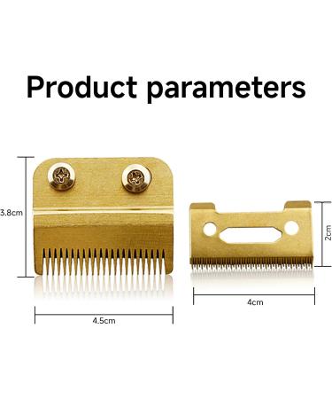 New Upgrade Gold Oneblade Replacement Blade for Wahl Clippers Durable Stainless Steel Wahl Clipper Blades Wear-Resistant for Barbers and Family - Compatible with 8148 8504 1919 2241 2240 8591 - Buy Online on GoSupps.com