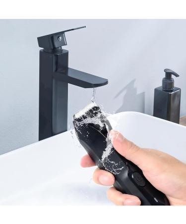 FAMILIFE Body Trimmer for Men - Electric Waterproof Groin & Pubic Hair Trimmer with Replaceable Ceramic Blades - 90 Minutes Usage & Standing Recharge Dock - Buy Online on GoSupps.com
