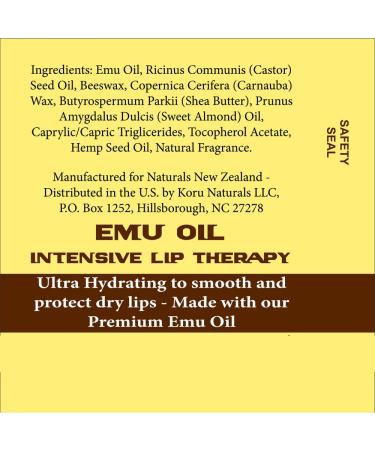 Emu Oil Premium Golden Grade A Set of 2 Bottles and Emu Oil Lip Balm (Pack of 3 Products) - Buy Online on GoSupps.com