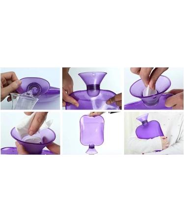 ZumZup Hot Water Bottle 1000ML - Velvet Cover Thick Non-Slip & Eco-Friendly | International Shipping - Pink - Buy Online on GoSupps.com