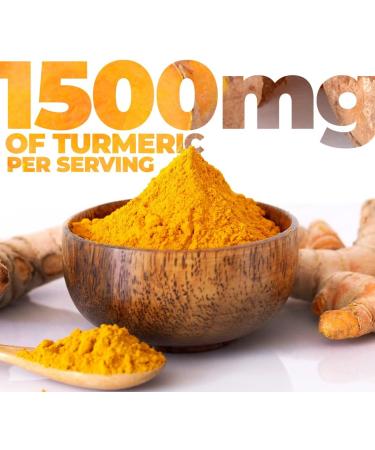 Organic Turmeric Curcumin with Black Pepper Extract - Vegan Supplements with Bioperine, 95% Curcuminoids for Digestive, Immune & Joint Support - Buy Online on GoSupps.com