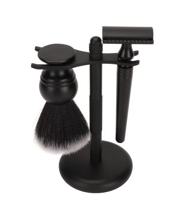 Bart Shaving Stand Holder & 3-Part Beard Care Set for Men | Black Safety Trimming Brush - Buy Online on GoSupps.com
