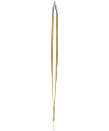 Rubis Elegance Gold Tweezers - Luxury Slanted Eyebrow Tweezers | Gold-Plated with Unique Hole Design - International Shipping Available - Buy Online on GoSupps.com