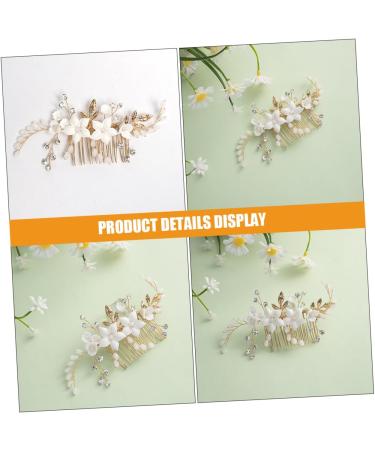 Mikinona Bridal Headwear Bridal Hair Accessory Hair Comb Clip Bridal Hair Clips Womens Headpiece Bride Hairpin Hair Accessories for Bride Wedding Bride Headpiece Hair Side Comb for Women - Buy Online on GoSupps.com