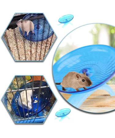 Silent Hamster Wheel Hamster Flying Saucer Plastic Running Wheel Playing Toy Hamster Running Sports Wheel for Gerbils Squirrels Guinea Pig Syrian Small Animals Pets - Buy Online on GoSupps.com