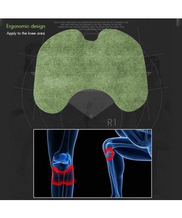 Knee Pain Relief Moxa Patches - 12 Self-Heating Wormwood Stickers for Sciatica & Leg Discomfort - Buy Online on GoSupps.com