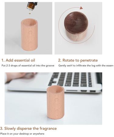 15-Piece Wood Aroma Diffuser Set - Small Round Rosewood Incense Sticks - Essential Oils Aromatherapy for Car Home & Office - Buy Online on GoSupps.com