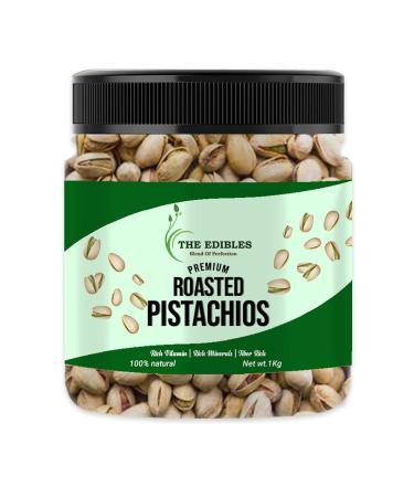 THE EDIBLES Roasted & Salted Pistachio 1kg | Fresh and Natural |Healthy Snack_Packing May Vary
