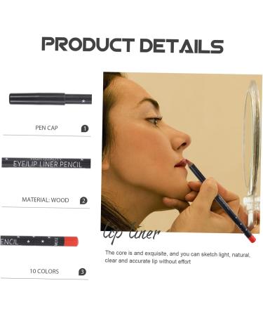 FRCOLOR 10Pcs Makeup Lip Liner Lip Liner Delineador De Labios Larga Duracion Line Pencils Eye Liner Shaping Pencil Pencil Make Up Liner - Buy Online on GoSupps.com