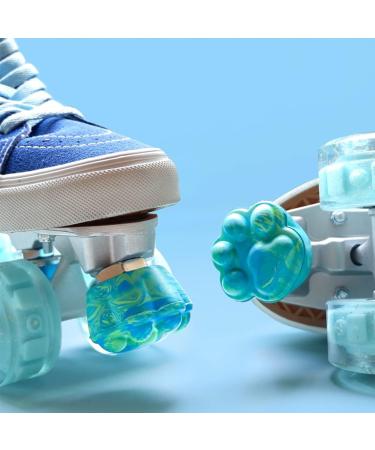 Mruabtiy 2 Pack Roller Skates Toe Stops Plugs - 82A PU Rubber Brake Block Stoppers | Adjustable Replacement Toe Stops | Mix Blue Skate Accessories - Buy Online on GoSupps.com