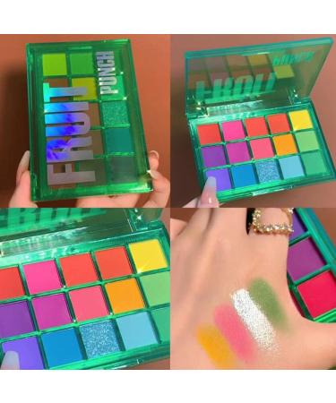 Symeas Rainbow Eyeshadow Palette 15 Colors Neon Glitter Eyeshadow Palette Makeup Matte Glitter Eyeshadow Powder - Buy Online on GoSupps.com