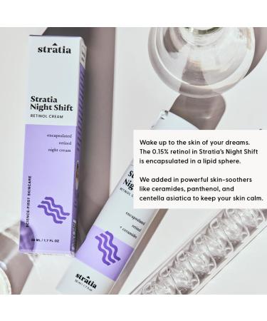 Stratia Night Shift: Age-Defying Night Cream with Encapsulated Retinol for All Skin Types 1.7 Fl Oz | Buy Internationally - Buy Online on GoSupps.com