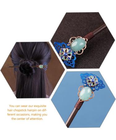 LALAFINA Wooden Hairpin Tassel Hairpin Wood Hairpin Vintage Hair Clips Black Tiara Hair Chopsticks for Women Japanese Hair Pin Black Hair Clips Wood Chopsticks Wood Wedding Bride - Buy Online on GoSupps.com
