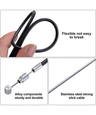 Deapher Bike Brake Cable Set - Front & Rear Brake Wire for Mountain, Road, and Common Bikes - Black - Buy Online on GoSupps.com