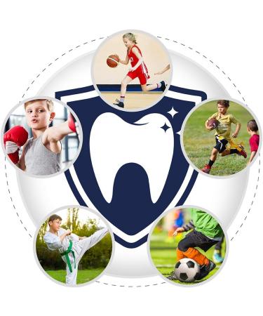 Vanmor 6 Pack Youth Mouth Guard for Kids - Double Colored Teeth Braces with Case - Ideal for Football, Basketball, MMA, and More - Moldable Mouthpiece for Boys and Girls - Buy Online on GoSupps.com