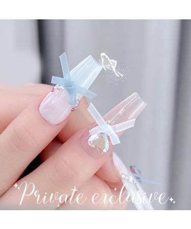 10Pcs Bow Art Decorations Colorful Ribbon Bowknot Accessories Bows For Acrylic Art 02a - Buy Online on GoSupps.com