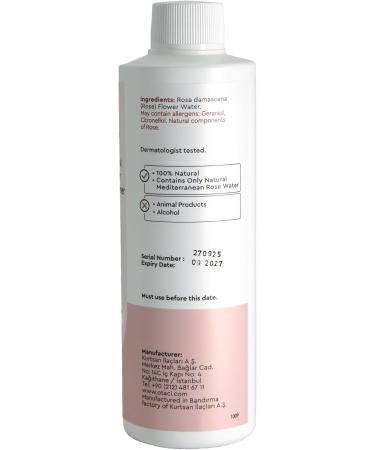 OTACI Rose Passion 100% Natural Rose Water Hydrating Toner Facial Skin Moisturizer Hydrating Natural Cleanser (250ml) 8.45 Fl Oz (Pack of 1) - Buy Online on GoSupps.com