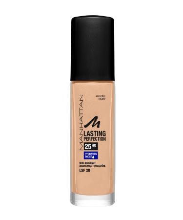 Manhattan Lasting Perfection 25 hours of make -up rose Ivory 40 moisturizing foundation long -lasting high opacity for a flawless complexion 30 ml - Buy Online on GoSupps.com