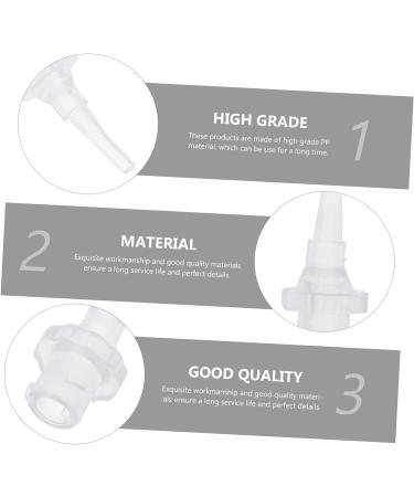 30pcs Disposable Ear Washer Nozzle Cleaning Tool - White PP Tips - 2.8x1.1x1.1cm - Buy Online on GoSupps.com